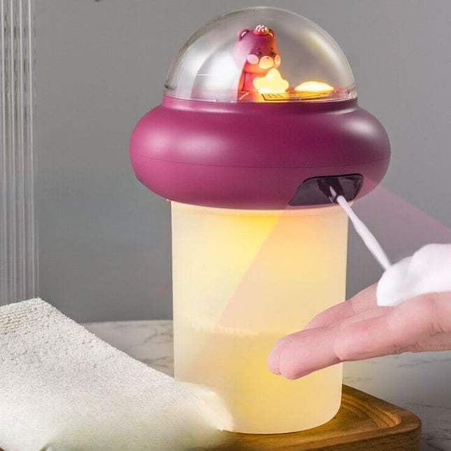 Automatisk lilla sæbedispenser til børn