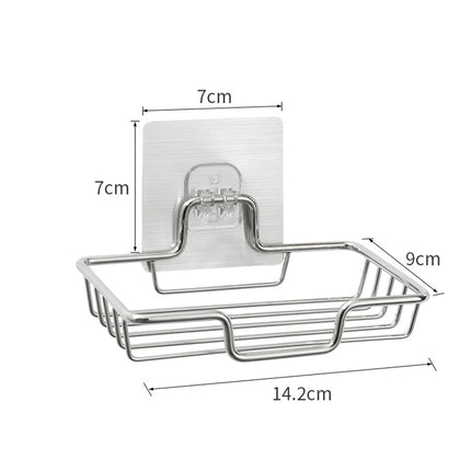 Selvklæbende sæbeholder i rustfrit stål