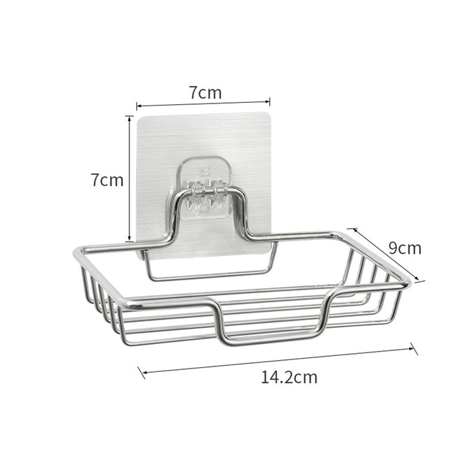 Selvklæbende sæbeholder i rustfrit stål
