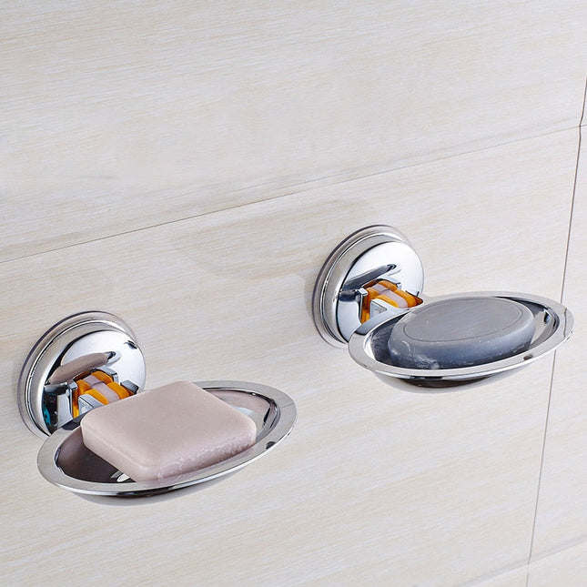 Rund sæbeholder til bruser med sugekop