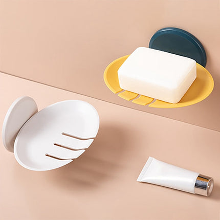 Vægmonteret rund sæbeskål i sort design