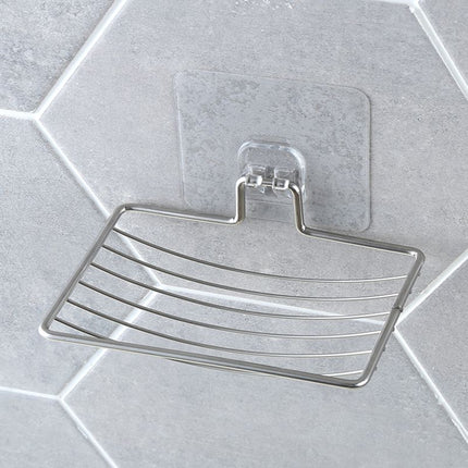 Selvklæbende sæbeskål i stål til bruseren