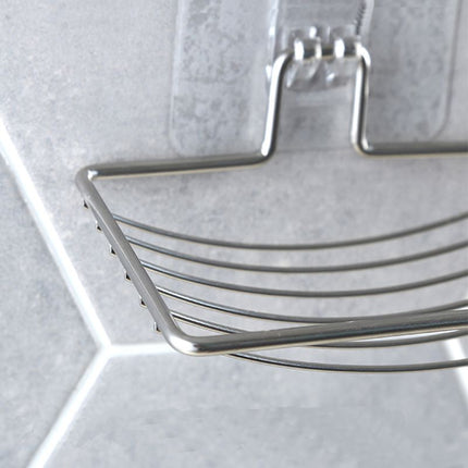 Selvklæbende sæbeskål i stål til bruseren