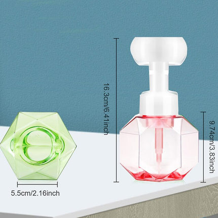 Sæbedispenser med blomsterformet skum
