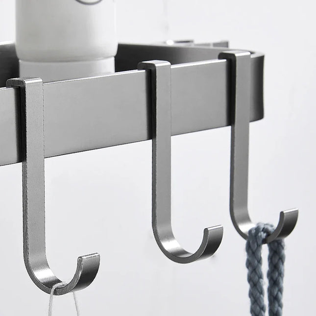 Sort brusehylde til montering på bruserstang