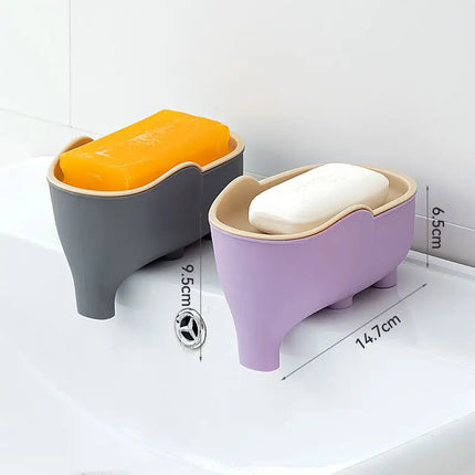 Elefant sæbeholder med smart dræn