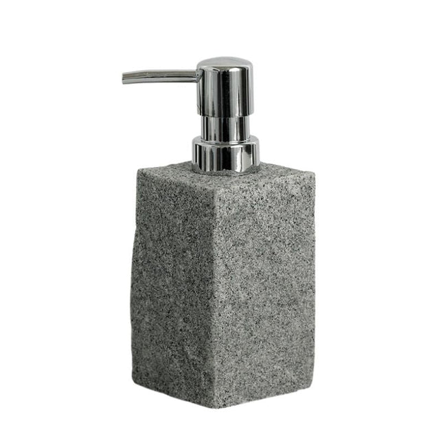 Sæbedispenser i grå granitlook