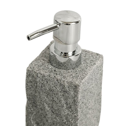 Sæbedispenser i grå granitlook