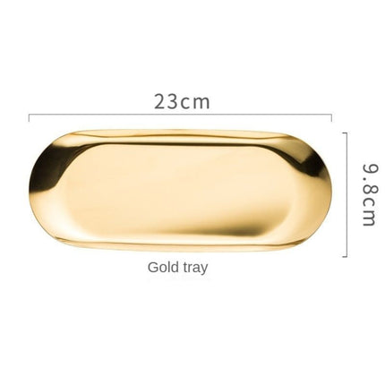 Rund design sæbedispenser i guld