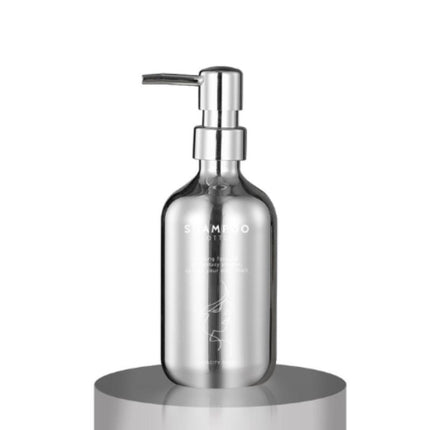 Sæbedispenser i rustfrit stål krom look