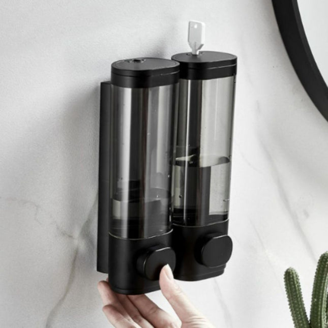 Gennemsigtig vægmonteret dispenser til flydende sæbe