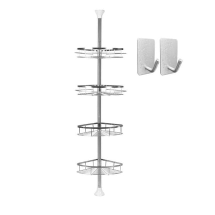 Teleskopisk brusehylde i rustfrit stål