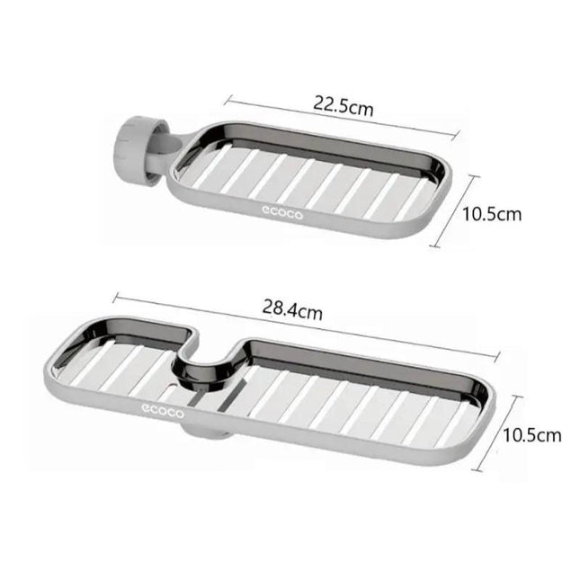 Justerbar hylde til montering på bruserstang