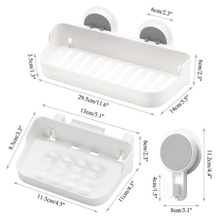 Brusehylde med sugekop uden boring