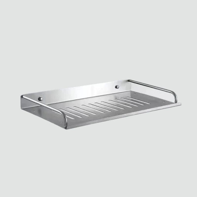 Vægmonteret brusehylde i rustfrit stål