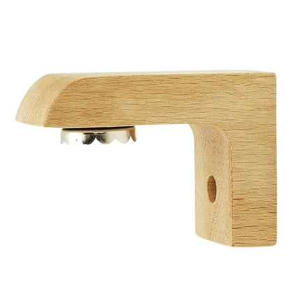 Vægmonteret magnetisk sæbeholder af træ