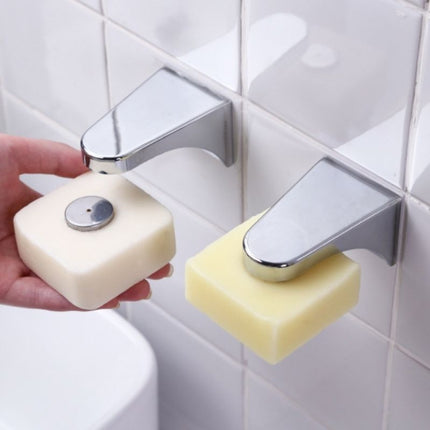 Vægmonteret magnetisk sæbeholder i krom