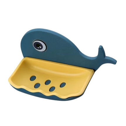 Sød vægmonteret sæbeholder formet som hval