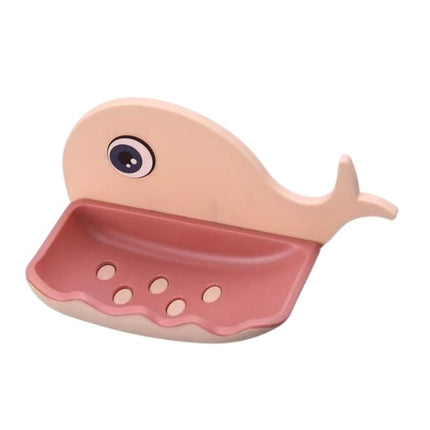 Sød vægmonteret sæbeholder formet som hval
