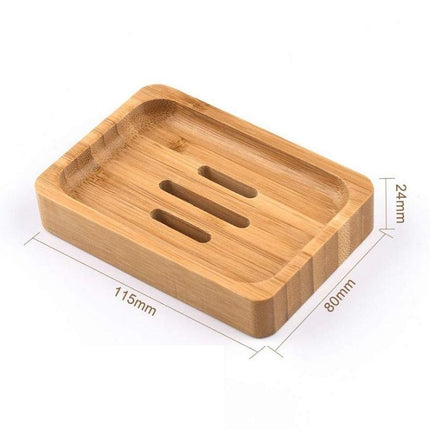 Håndlavet sæbeholder i naturlig bambus