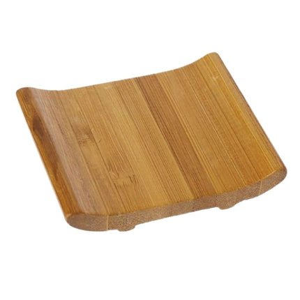 Lille buet sæbeskål i bambustræ