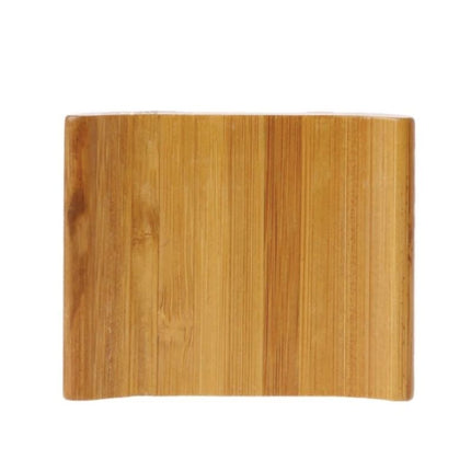 Lille buet sæbeskål i bambustræ