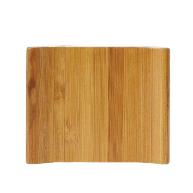 Lille buet sæbeskål i bambustræ