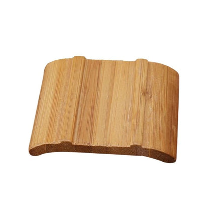 Lille buet sæbeskål i bambustræ