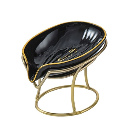 Luksus gylden sæbeskål med stativ