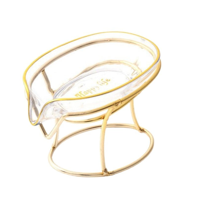 Luksus gylden sæbeskål med stativ