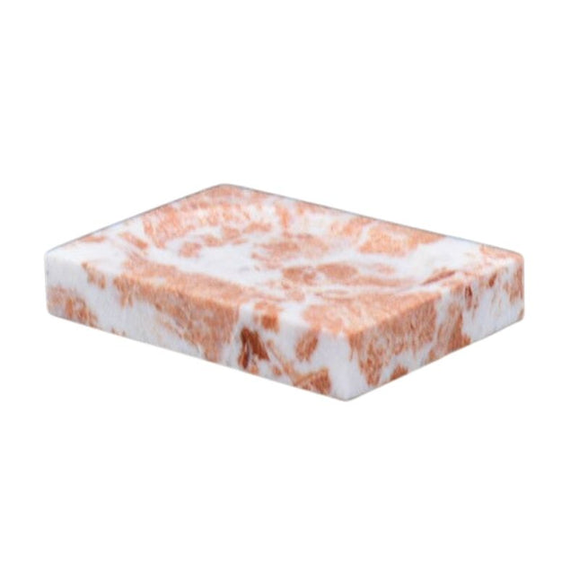 Sæbeholder i naturlig lyserød marmor