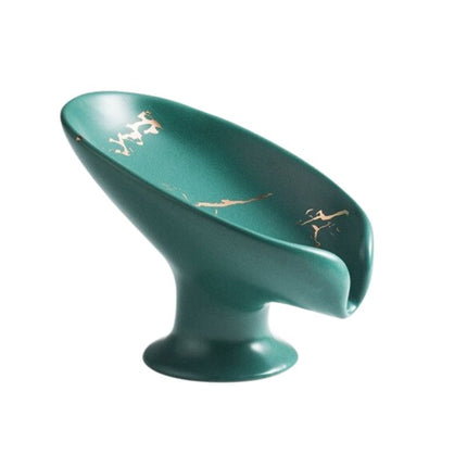 Elegant sæbeskål i hvidt marmorlook