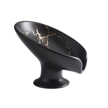 Elegant sæbeskål i hvidt marmorlook