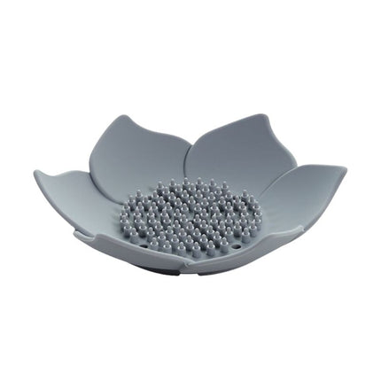 Lotusblomst sæbeholder med silikonebørste