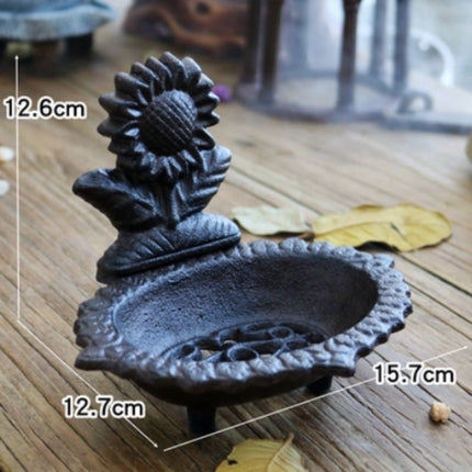 Vintage sæbeskål i støbejern med ko