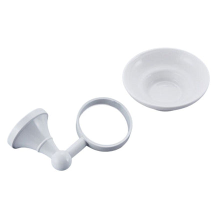 Sæbeholder i messing med keramikskål