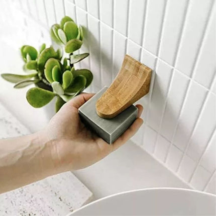 Magnetisk sæbeholder til væg i træ