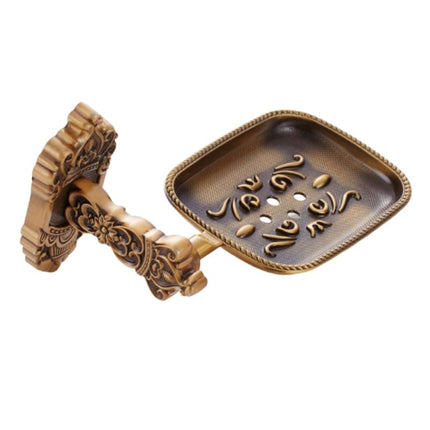 Vægmonteret sæbeholder i antik messing look