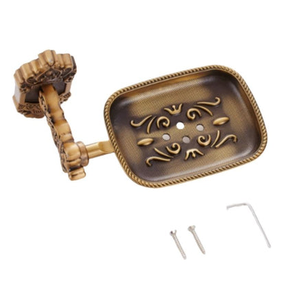 Vægmonteret sæbeholder i antik messing look