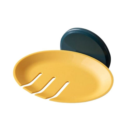 Vægmonteret rund sæbeskål i sort design