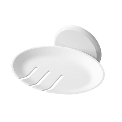 Vægmonteret rund sæbeskål i sort design