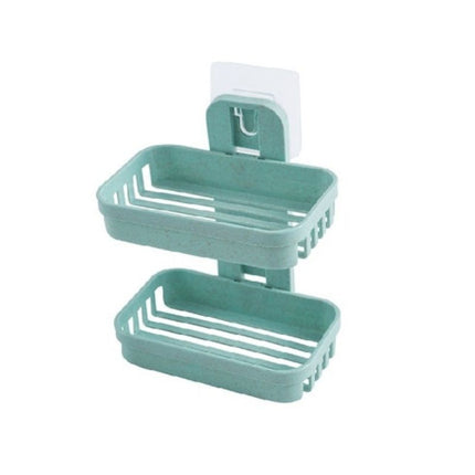 Dobbelt vægmonteret sæbeholder til bruser