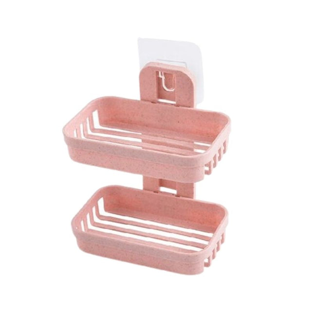 Dobbelt vægmonteret sæbeholder til bruser