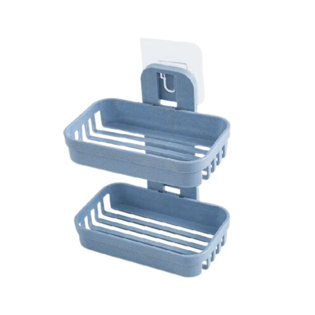 Dobbelt vægmonteret sæbeholder til bruser