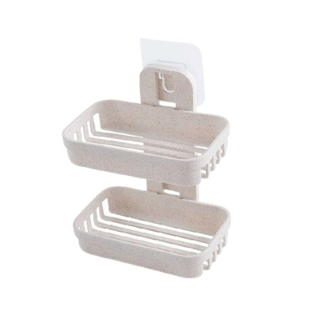 Dobbelt vægmonteret sæbeholder til bruser