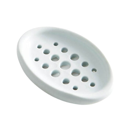 Oval sæbeholder i silikone til badeværelset