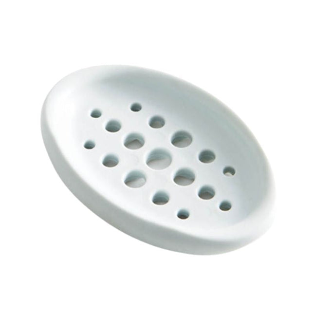 Oval sæbeholder i silikone til badeværelset