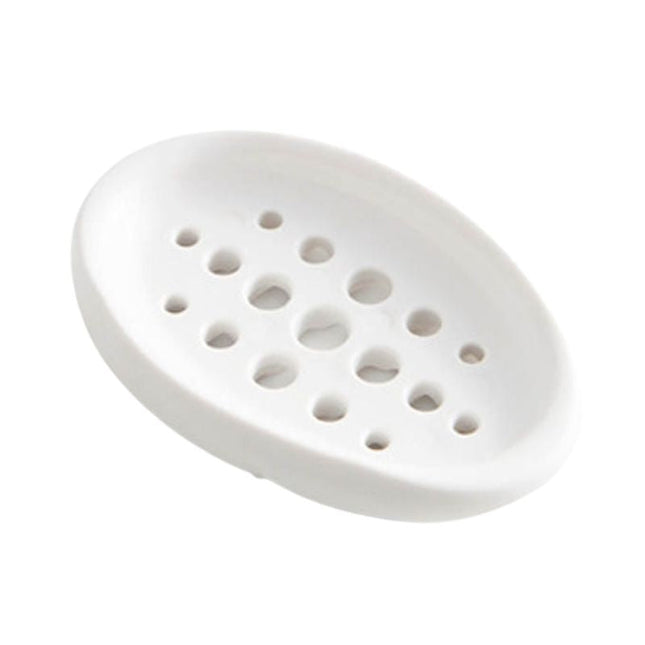 Oval sæbeholder i silikone til badeværelset