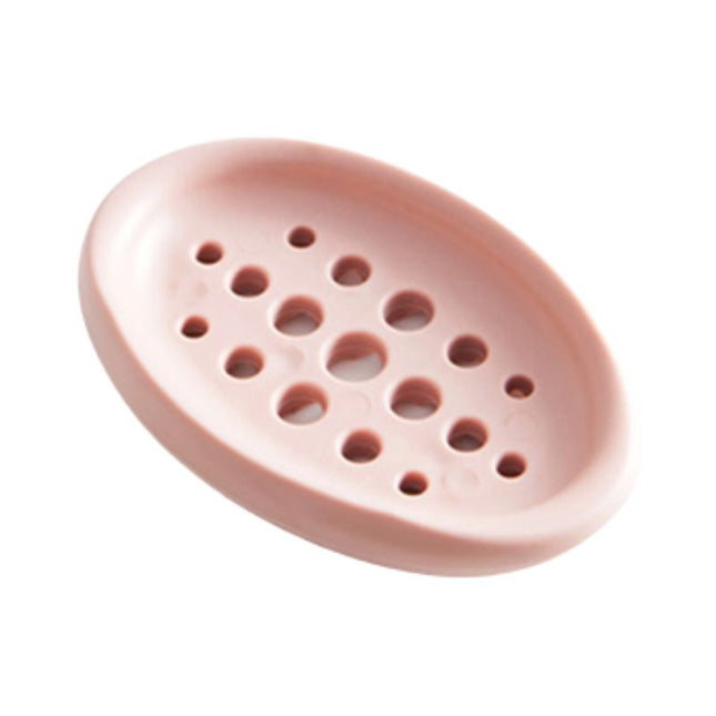 Oval sæbeholder i silikone til badeværelset