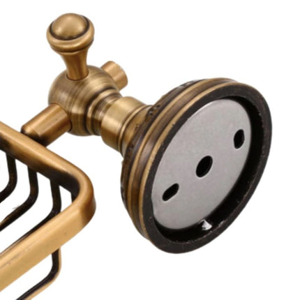 Rektangulær sæbekurv til væg, vintage stil